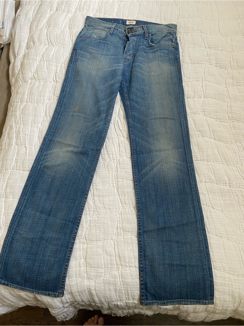 Hudson Jeans Men's Faded Blue Straight-Leg Jeans